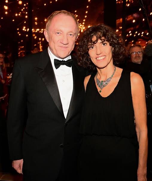 Francesca Bellettini photographed in formal dress at an evening engagement