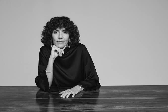 Francesca Bellettini photographed in a black and white editorial study