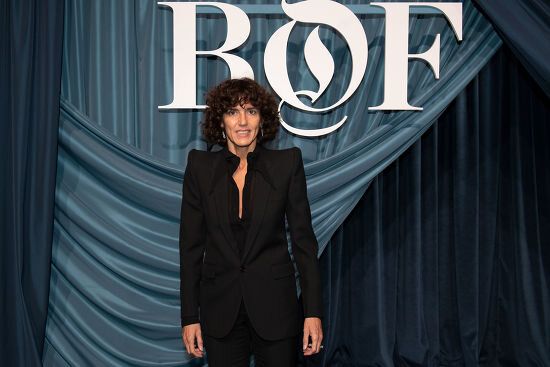 Francesca Bellettini photographed on stage at an industry forum